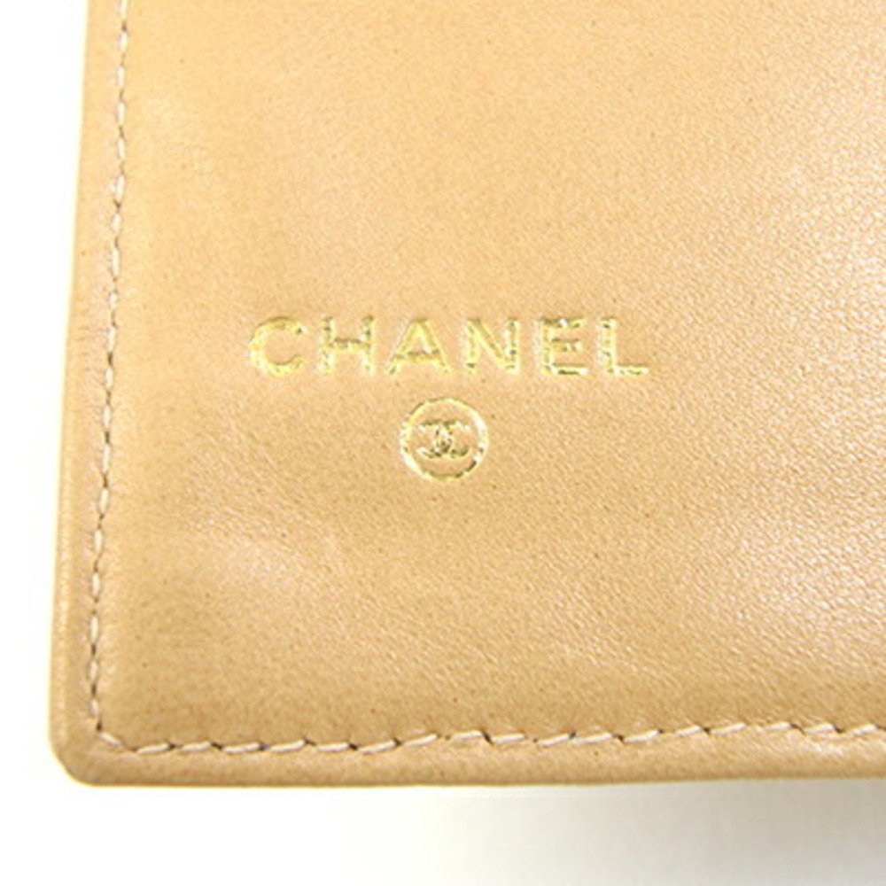 CHANEL Authentic Vintage Cream Caviar Leather Logo Wallet - Picture 5 of 9